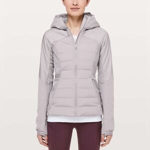LULULEMON down for it dark chrome gray jacket 6 like new